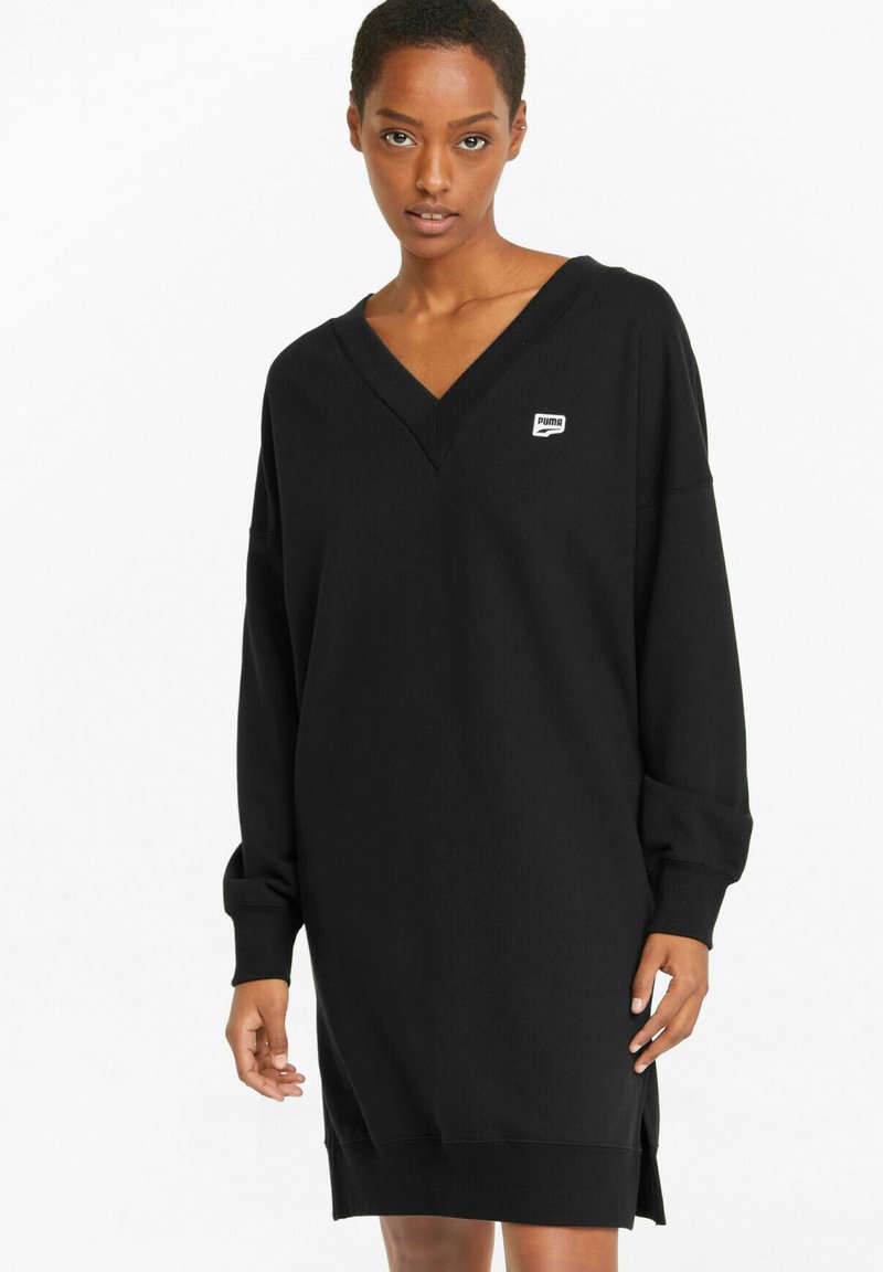 Damen Sportbekleidung | Puma KVINDE Freizeitkleid puma black/schwarz - LB25623 Damen Sportbekleidung | Puma KVINDE Freizeitkleid puma black/schwarz - LB25623