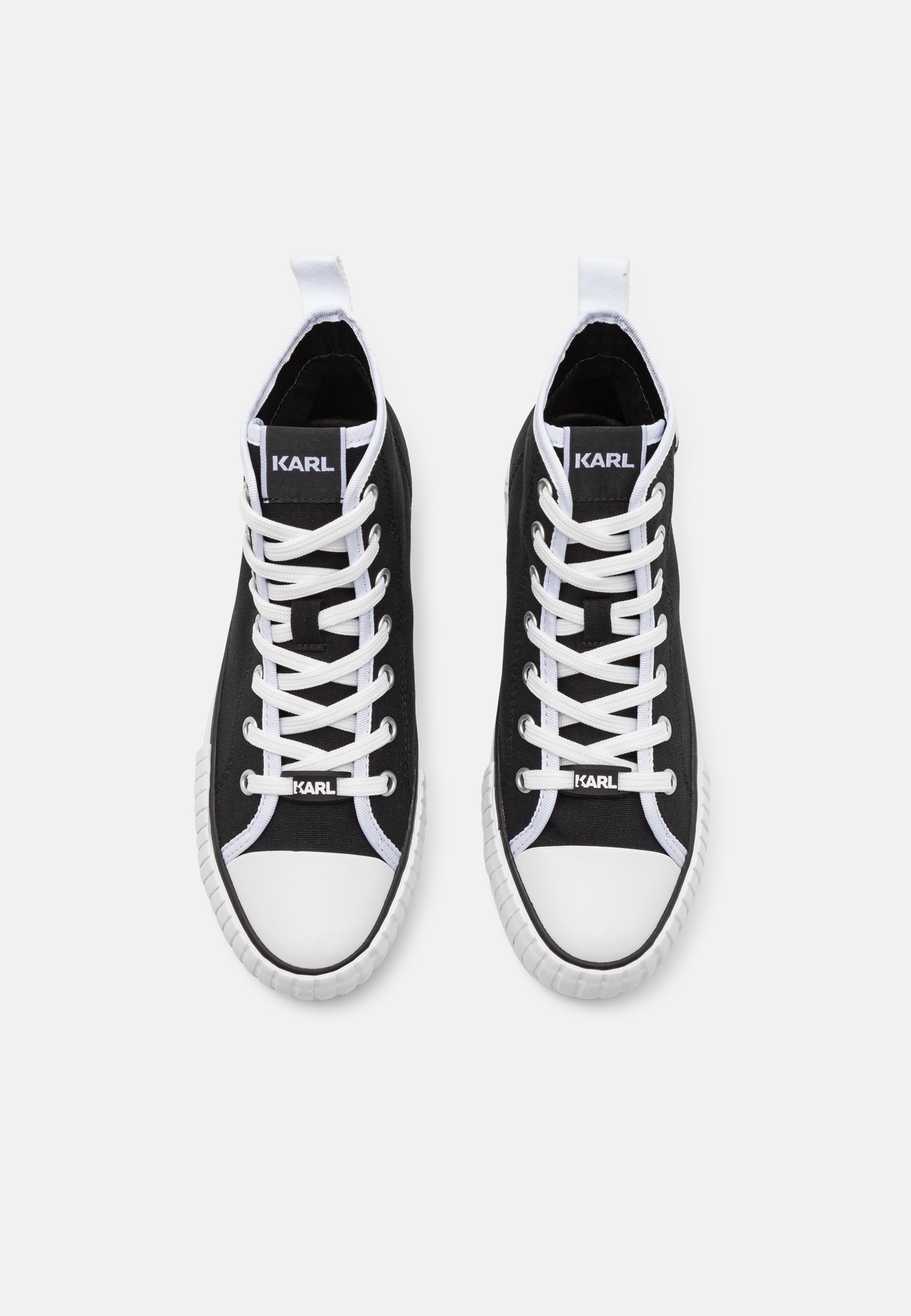 Latte KARL LAGERFELD KAMPUS MAX PATCH LACE - Sneakers high - black