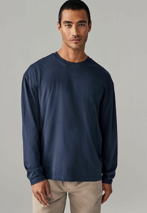 LONG SLEEVE CREW NECK - Top s dlhým rukávom - navy blue