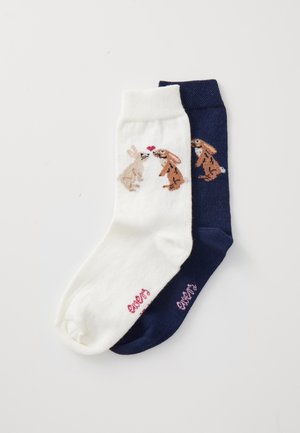 KIDS SOCKS RABBIT 3 PACK - Socks - navy/creme
