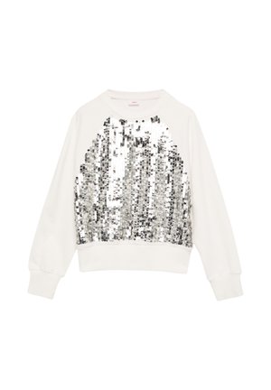 MIT PAILLETTEN - Sweatshirt - ecru