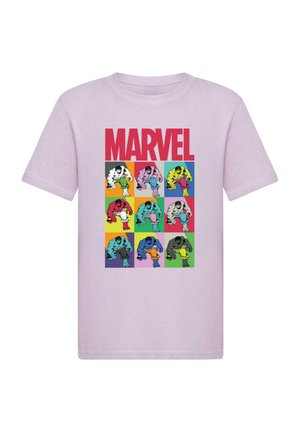 MARVEL HULK POP ART  - Print T-shirt - lilac