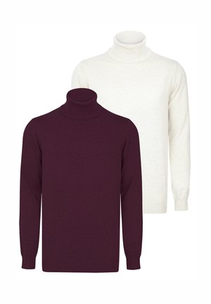 TURTLENECK PACK OF 2 - Jersey de punto - dark red