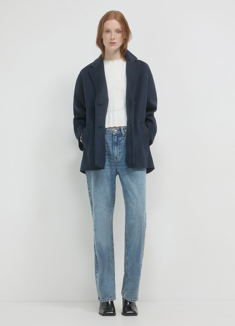 Calliope À DEUX BOUTONS - Manteau court - bleu