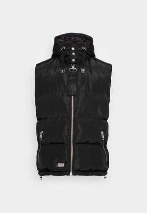 MEN PUFFED VEST - Waistcoat - black