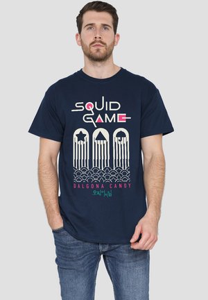SQUID GAME DALGONA CANDY SHAPES  - Print T-shirt - dark blue