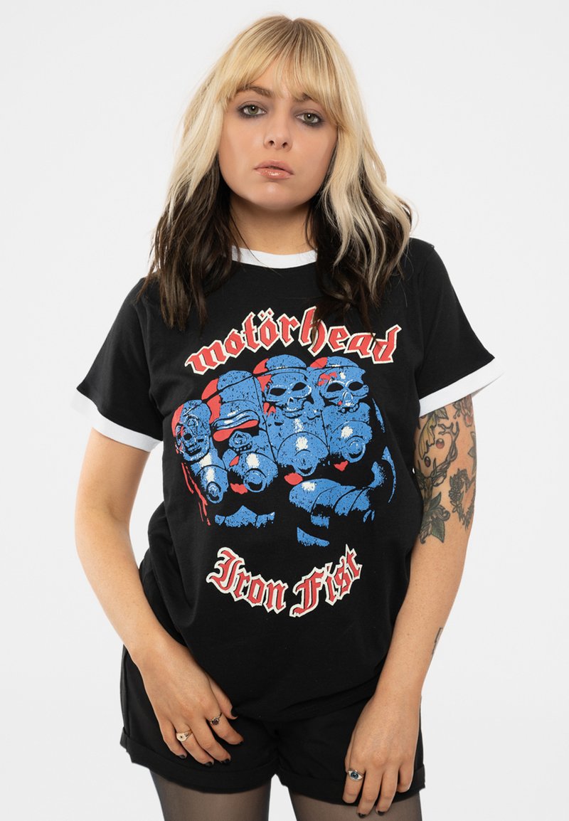 Paradiso Clothing MOTORHEAD IRON FIST RINGER - Print T-shirt - black
