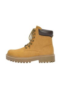 Členkové šnurovacie čižmy - mustard yellow