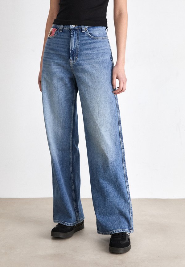 CLAIRE  - Wide Leg - denim medium