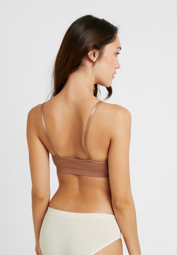 BAMBOO COMFORT BRA WITH SPAGHETTI STRAPS - Bustier - mocha2