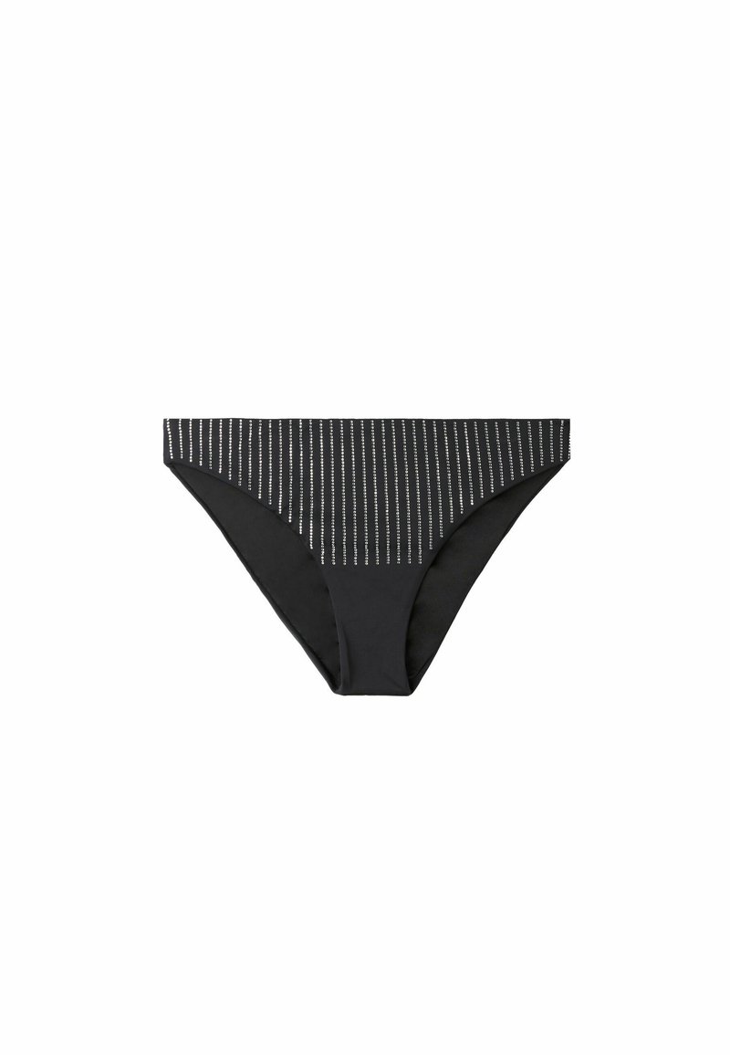 Calzedonia MIT STRASS SHANGHAI - Bikini bottoms - black rhinestone ...