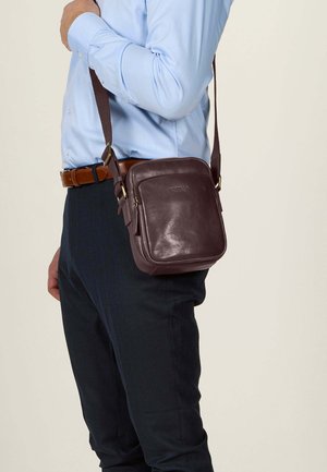 EDDIE - Cross body bag - dark brown