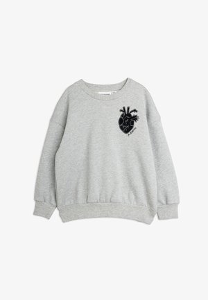 Mini Rodini, HEART APPLICATION UNISEX - Sweater - grey melange