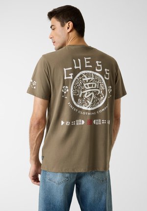 T-Shirt print - olivgrün