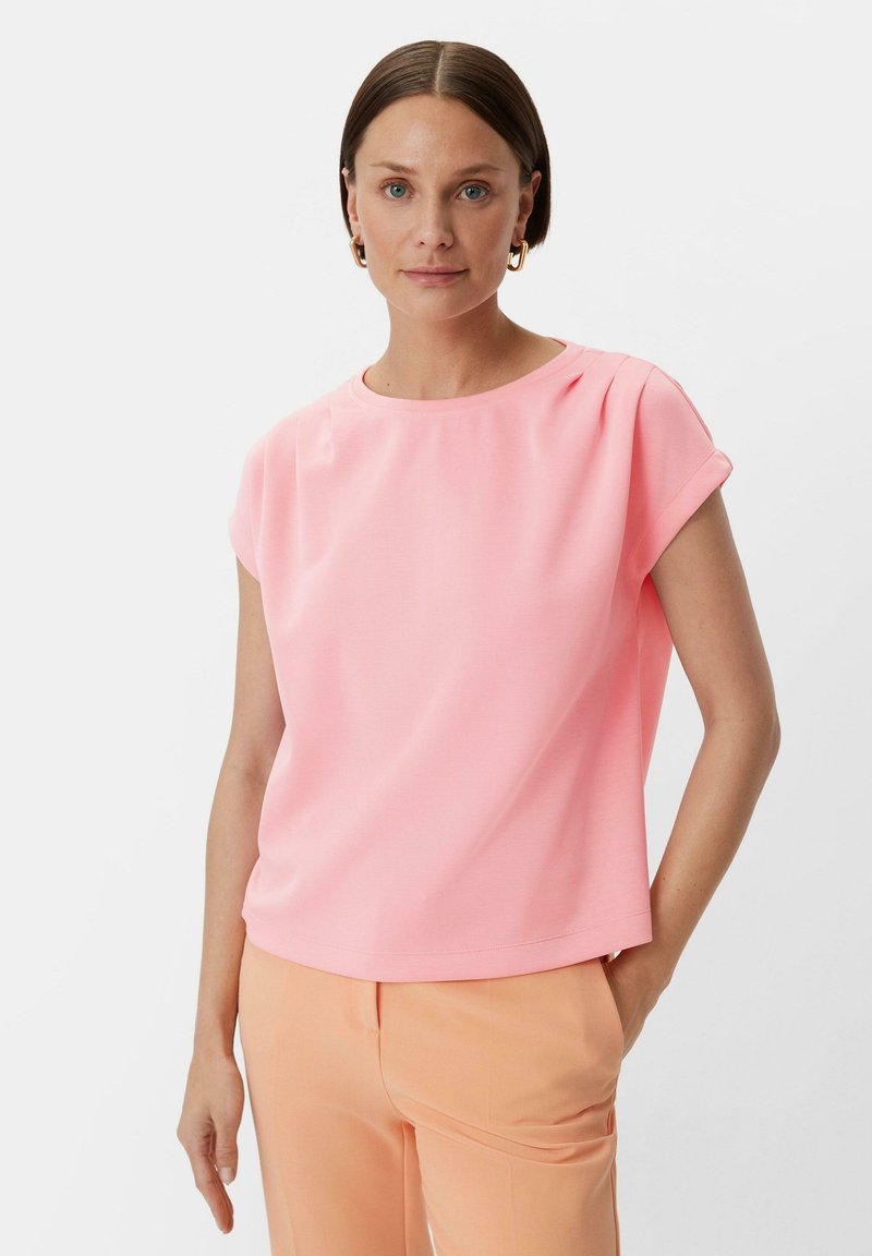 comma T-shirt basic - rosa
