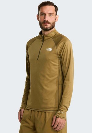 The North Face M SUNRISER 1/4 ZIP - Hosszú ujjú felső - cedar