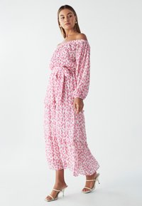 WILLA Dnevna haljina - pink floral plisse