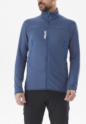 FUSION GRID  - Fleecejacke - bleu marine