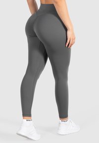 Smilodox ADVANCE PRO MID RISE YOGA SPORT FITNESS - Tights - dunkelgrau