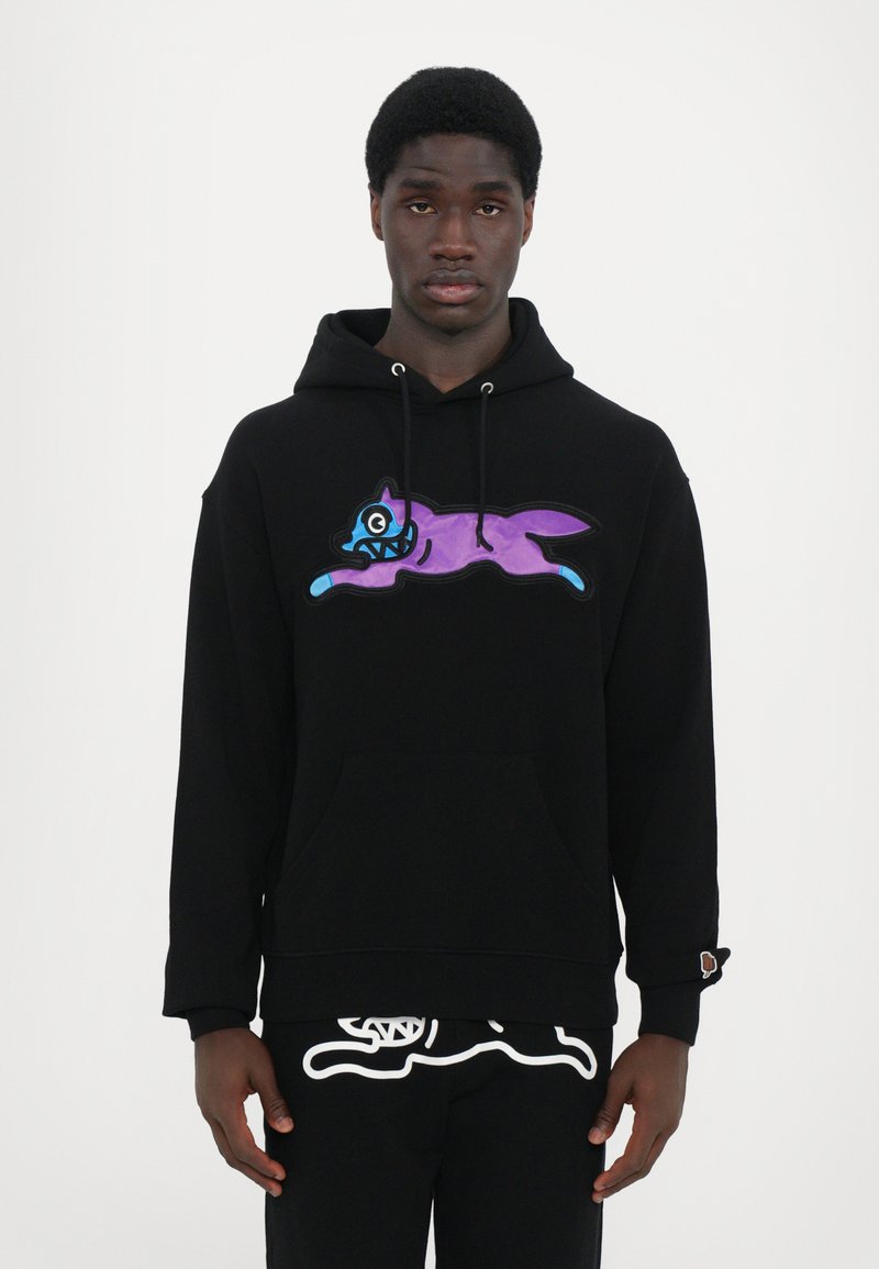 Icecream RUNNING DOG POPOVER HOOD - Hoodie - black