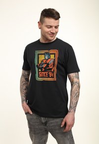 Henry Tiger TRANFORMERS SINCE 84 - Triko s potiskem - black