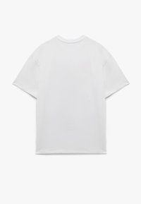 Witte T-shirt met korte mouwen, gemaakt van katoen. Ontspannen pasvorm met een ronde halslijn en geen zichtbare logo's of patronen. Gladde textuur.