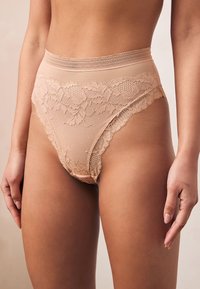 Next HIGH RISE FIT - KNICKERS 2 PACK  - Slip - praline nude navy