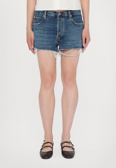 FRAME THE HANG - Denim shorts - dark blue