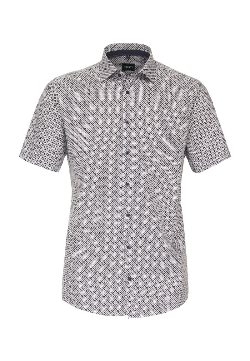 VENTI KURZARM PRINT MODERN FIT - Hemd - braun