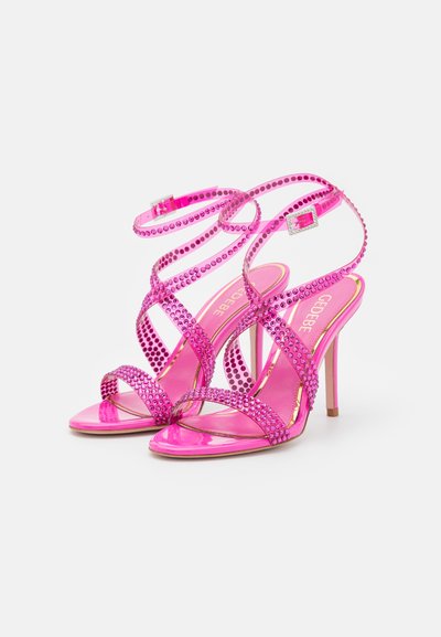 GEDEBE KIM  - Sandali z visoko peto - fuxia