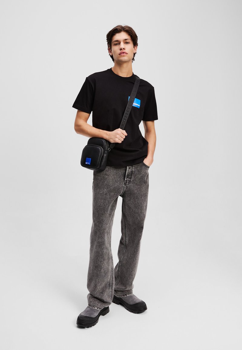 Karl Lagerfeld Jeans RELAXED MONOGRAM TEE - T-shirt print - white/wit
