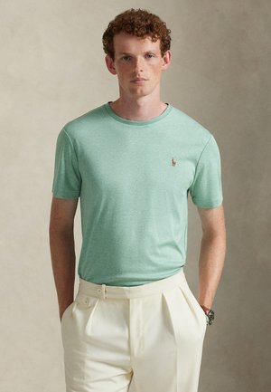 CUSTOM SLIM FIT SOFT COTTON T-SHIRT - T-shirts basic - celadon heather