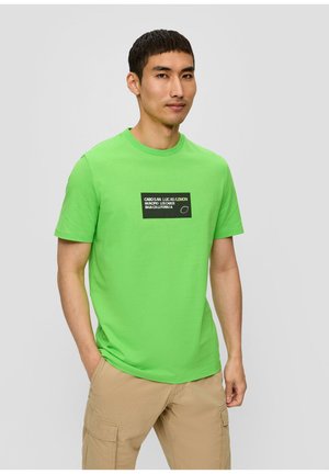 s.Oliver MIT FRONT - T-Shirt print - bambusgrün