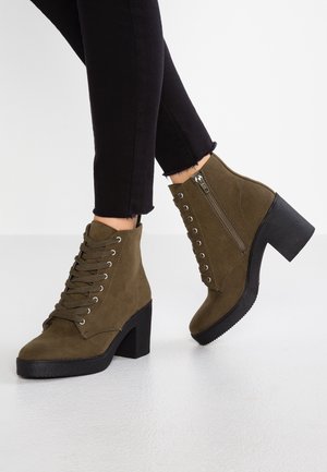 Boots à talons - khaki