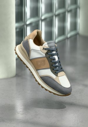 NEWPORT - Baskets basses - grey/white/cognac