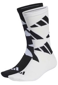 adidas Performance - AEROREADY CREW LOGO BRAND LOVE 2 PAIRS - Calze sportive - white   black Immagine in miniatura 1