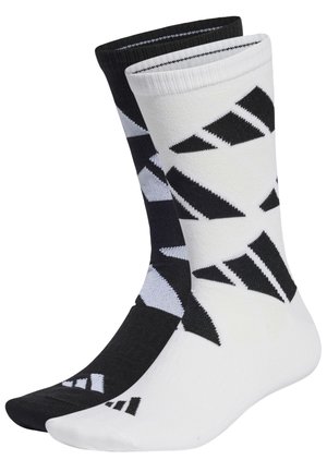 AEROREADY CREW LOGO BRAND LOVE 2 PAIRS - Calze sportive - white   black