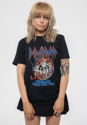 Paradiso Clothing DEF LEPPARD PYRO WORLD TOUR - Print T-shirt - black