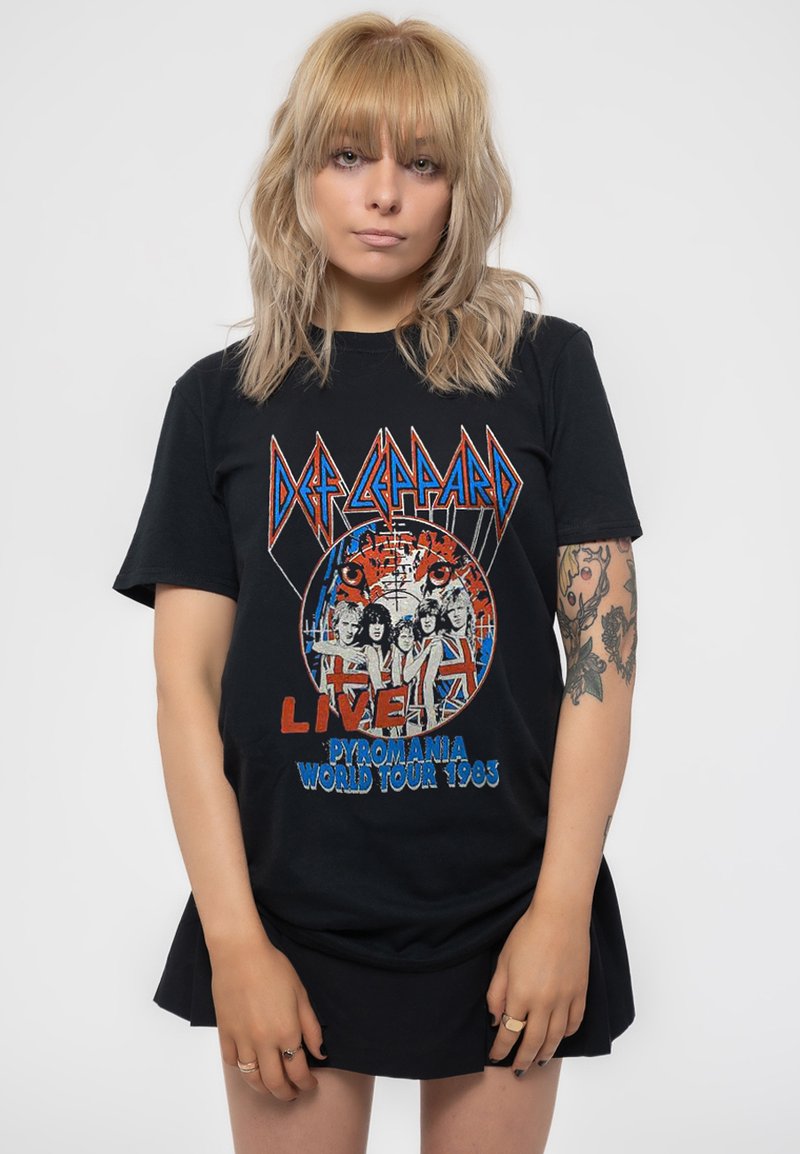 Paradiso Clothing DEF LEPPARD PYRO WORLD TOUR - Print T-shirt - black