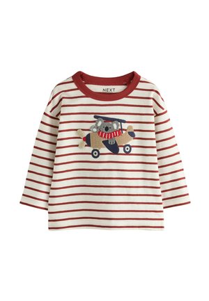 Next, REGULAR FIT - LONG SLEEVE APPLIQUÉ T-SHIRT - Langærmet T-shirt - burg white koala plane