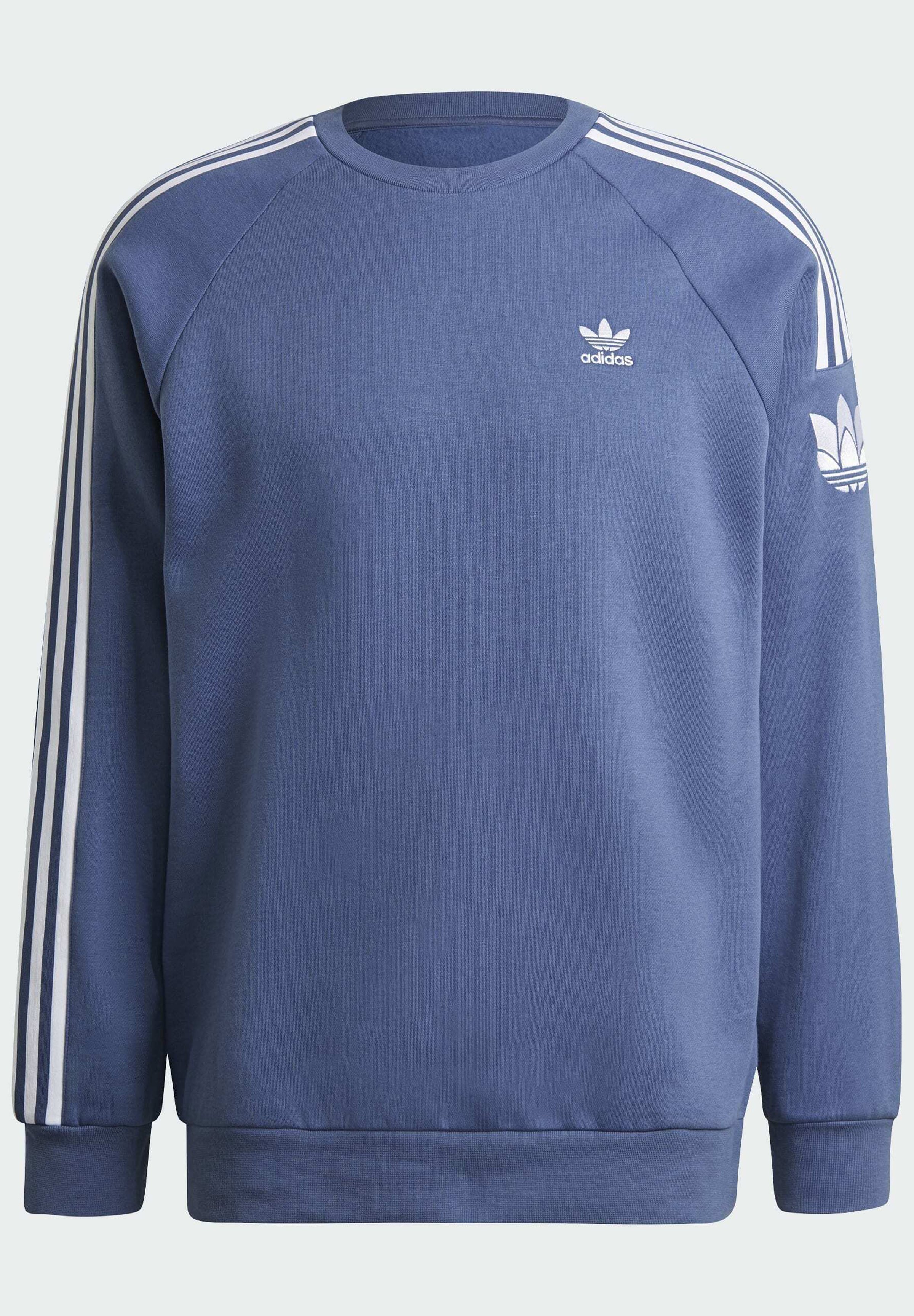 adidas originals 3d stripe sweatshirt blue