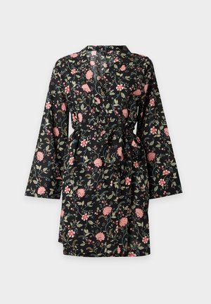 Lauren Ralph Lauren, SHORT KIMONO WRAP - Νυχτικό - black