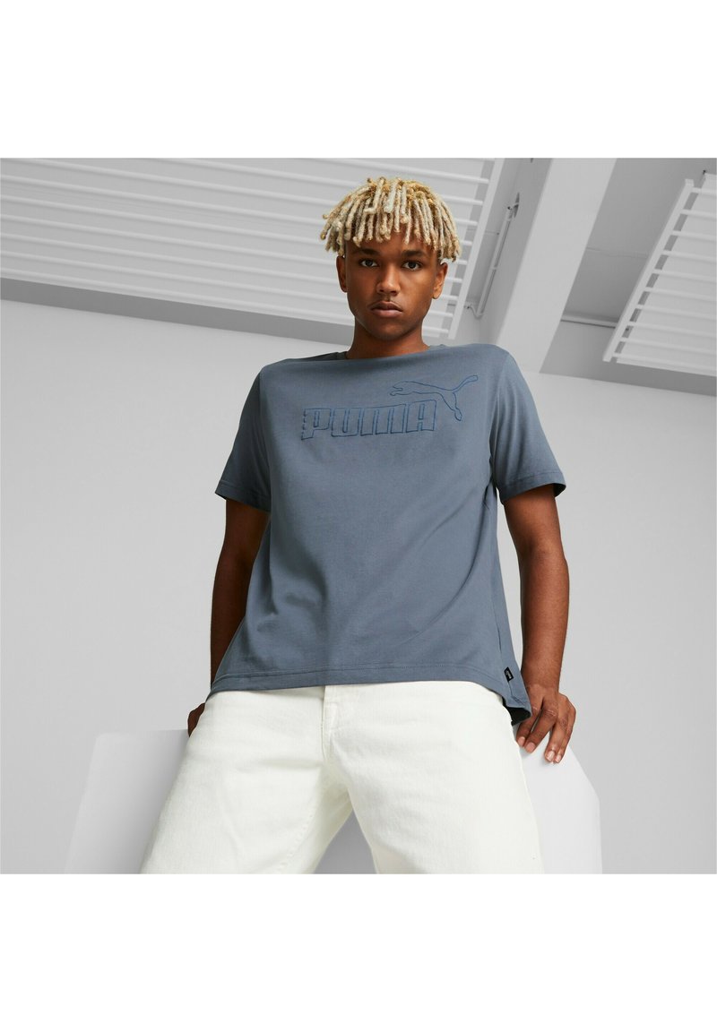 Puma ESS ELEVATED - Camiseta estampada - grau