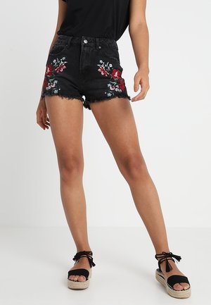 Jeansshort - black