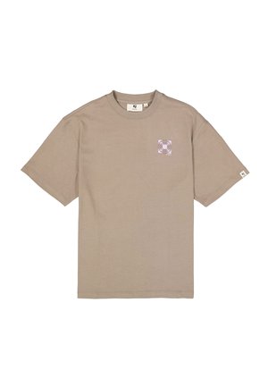 T-shirt print - taupe grey