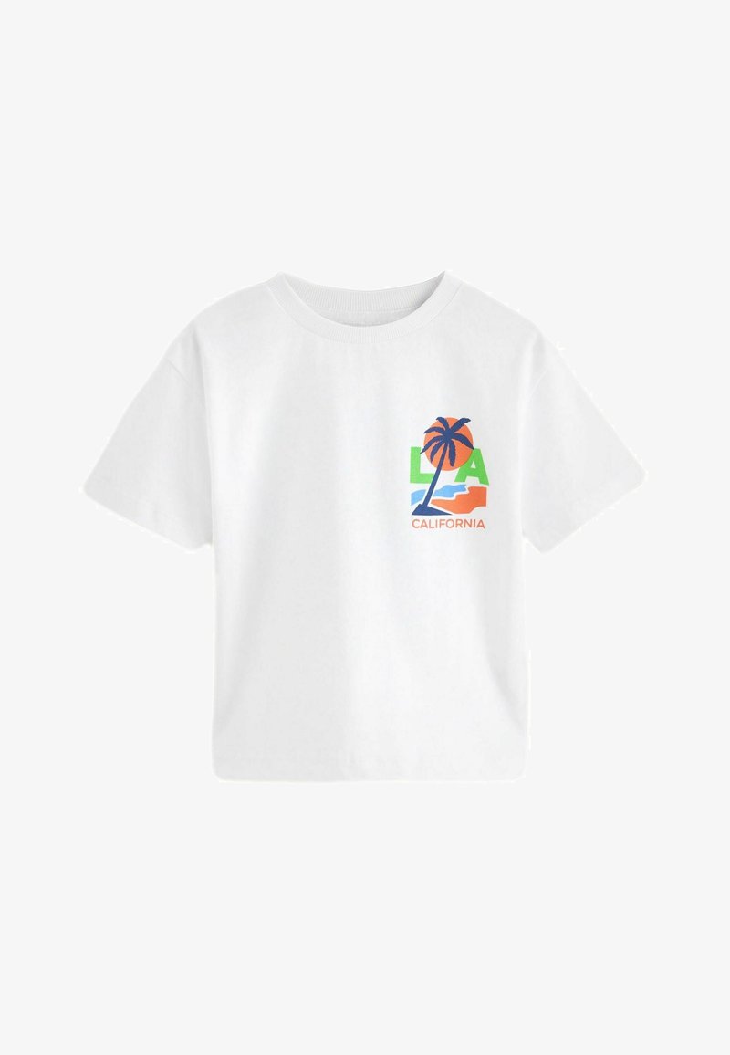 Next BACK SHORT SLEEVE - Triko s potiskem - white palm