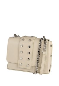 DrachenLeder Umhängetasche - beige weiß