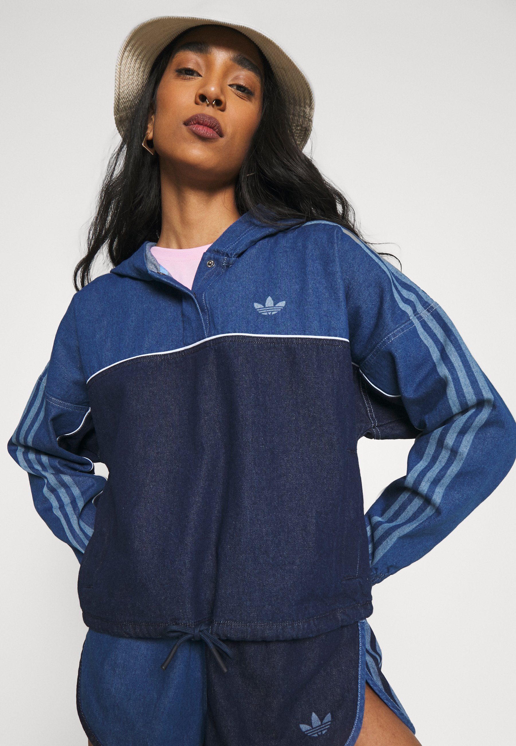 adidas Originals HOODIE - Denim jacket 