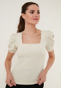 LELA SLIM FIT - Palaidinė - stone