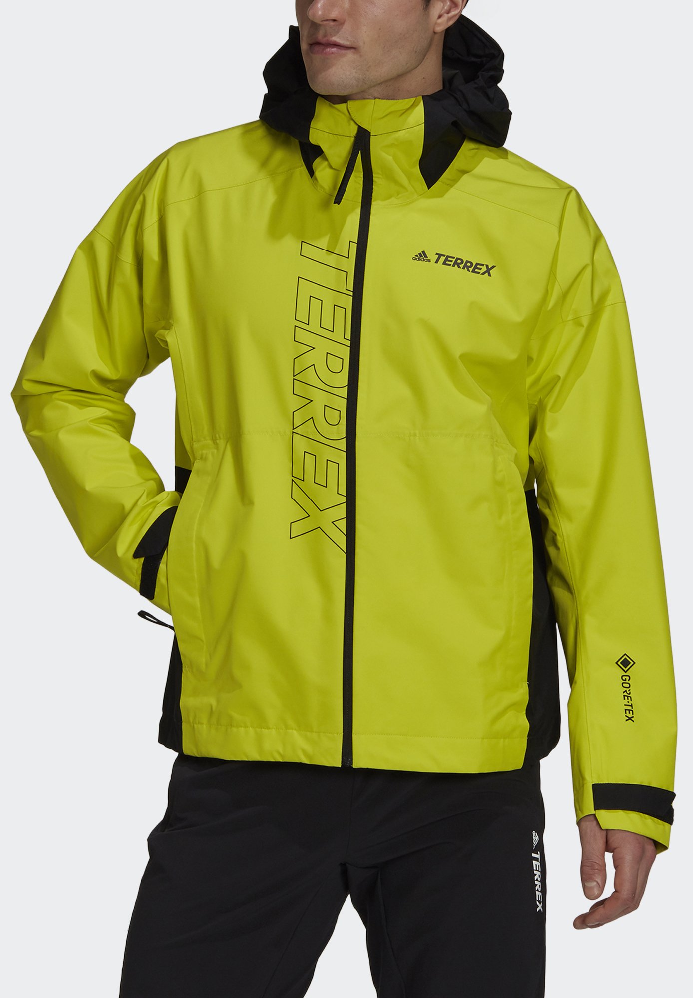 adidas Performance TERREX GORE-TEX PACLITE RAIN - Cieta auduma jaka -  black/melns - Zalando.lv